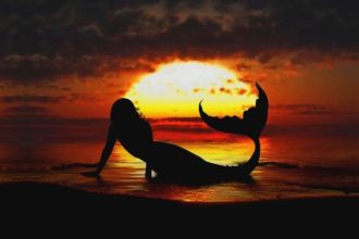 sereia papel de parede