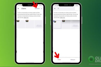 apagadas da lixeira do celular google fotos recuperar