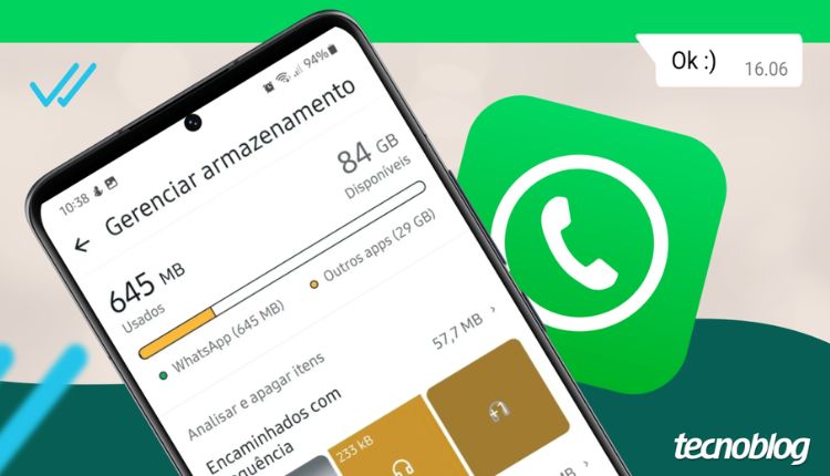 whatsapp armazenamento cheio iphone